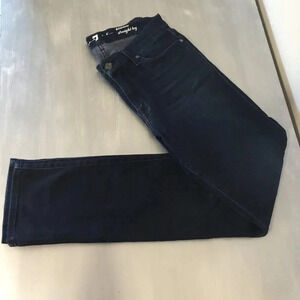 7 for all mankind kimmie straight leg dark blue jeans SZ 31
